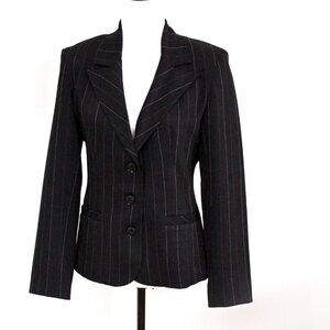 Vintage Rodan Black Hourglass Blazer for Women, Size 7/8 (Petite)